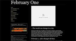 Desktop Screenshot of februaryonedocumentary.com